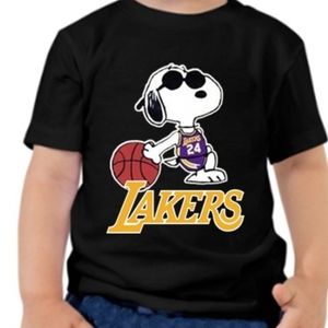 L.A Lakers 'Snoopy cool Toddler Tee 4T